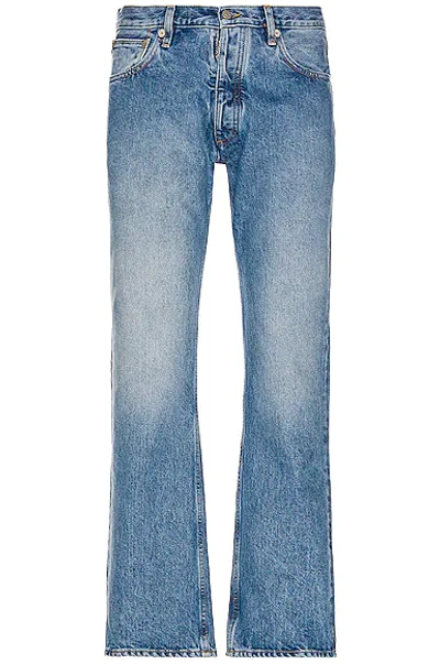Maison Margiela Vintage Wash Denim Jeans Stitches On Back In Blue