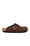 Birkenstock Boston Bs Narrow Leather Clog In Animal Print
