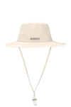 Jacquemus Le Bob Artichaut Canvas Bucket Hat In Off-white