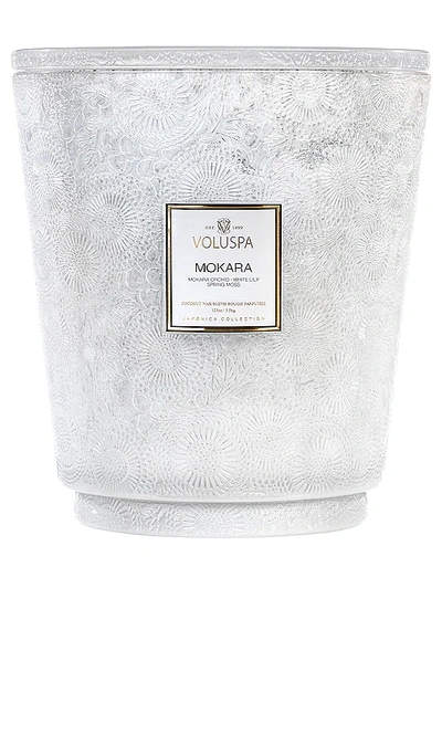 Voluspa Mokara 5 Wick Hearth Candle In Floral