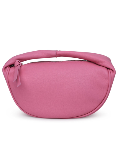 By Far Pink Leather Baby Cush Bag In Black