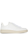 Veja White V-12 Low Top Leather Sneakers In White