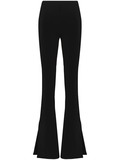Monot Women's Slit-detailed Slim Pants In Black