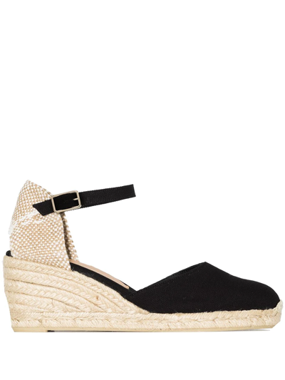 Castaã±er Carol 60mm Wedge Espadrilles In Negro