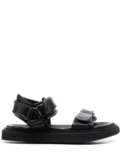 Officine Creative Touch-strap Open-toe Sandals In Black