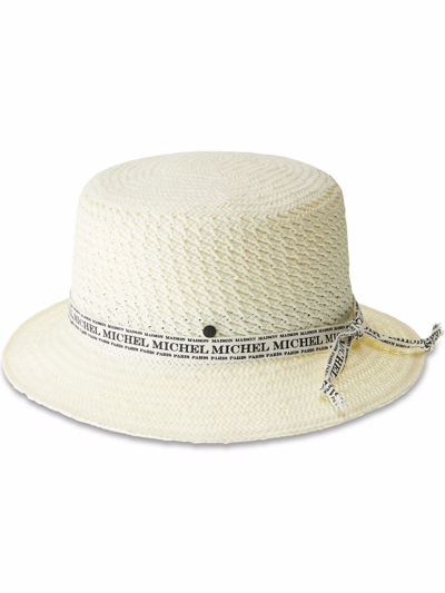 Maison Michel Axel Bucket Hat In White