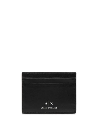 Armani Exchange Logo印花卡夹 In Black