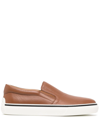 TOD'S SLIP-ON LEATHER SNEAKERS