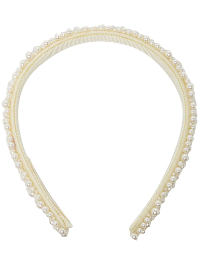 JENNIFER BEHR BRIA PEARL-EMBELLISHED HEADBAND