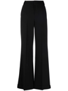 Alice And Olivia Athena Flared Wide Leg Trousers In Black