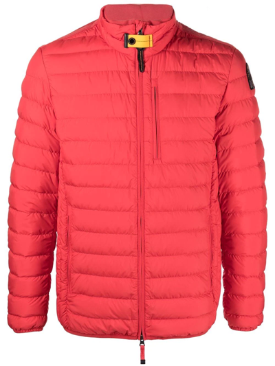 Parajumpers Padded Logo-patch Jacket In Red