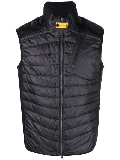 Parajumpers Sleeveless Padded Vest Jacket In Black