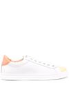 Agl Attilio Giusti Leombruni Sade Low-top Leather Sneakers In Aven-whit-pech-sand-whit