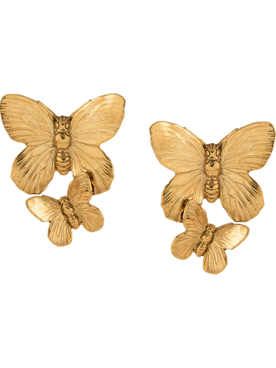 Jennifer Behr Peri Butterfly-motif Earrings In Gold