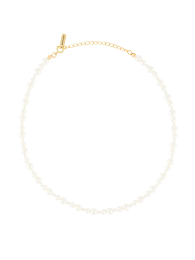 Jennifer Behr Bailey Pearl Necklace In White