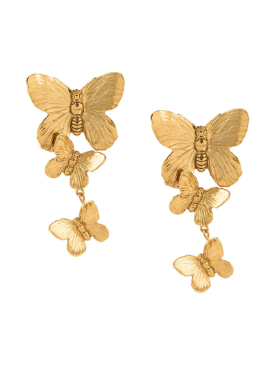 Jennifer Behr Avah Butterfly Earrings In Gold