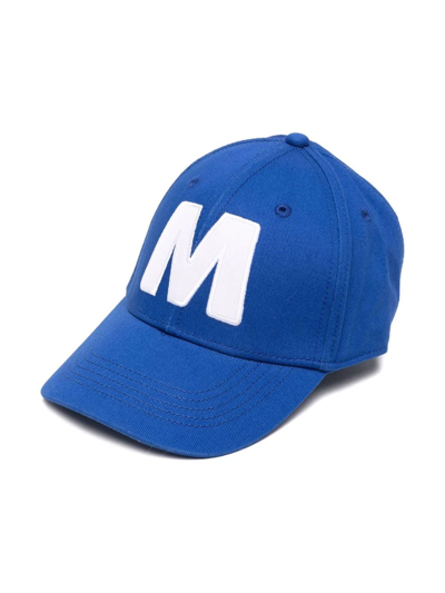 Marni Kids' Logo-patch Baseball Cap In Blue