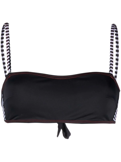 Diesel Dolys Bandeau Bikini Top In Black