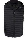 Moose Knuckles Riggin Vest - Goose Down Waistcoat In Black