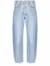 Agolde Parker Straight Jean In Swap Meet In Blue
