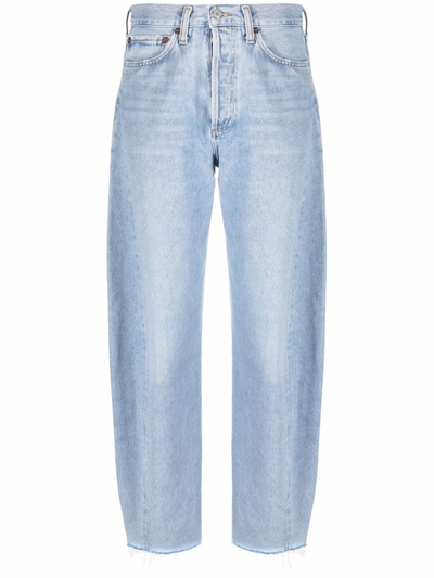 Agolde Wide-leg Jeans In Dark Wash