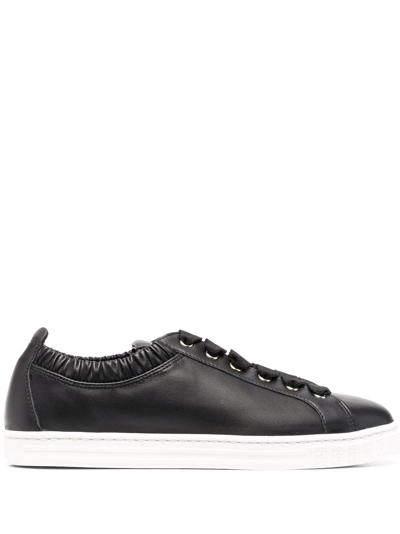 Agl Attilio Giusti Leombruni Elasticated-opening Sneakers In Black