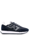 EA7 LOGO-PRINT LACE-UP SNEAKERS