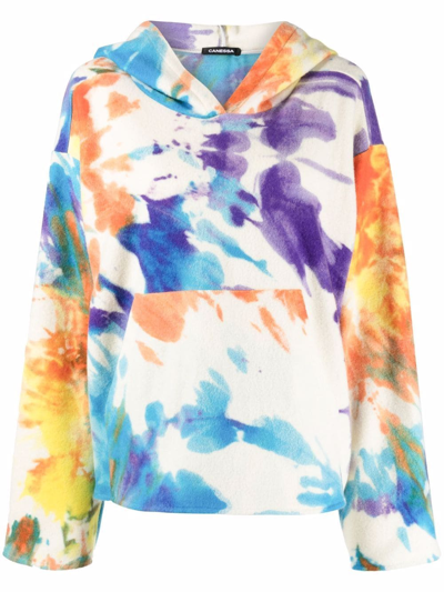 Canessa Good Vibes Only Tie-dye Hoodie In Neutrals