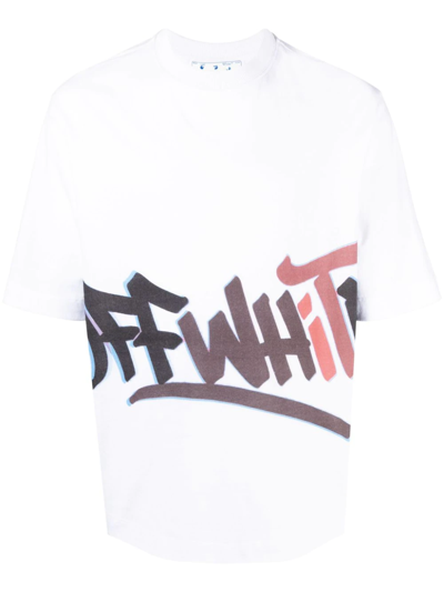 Off-White OMAA120F22JER012 GRAFFITI T-shirt Tシャツ ロゴ Off-White OMAA120F22JER012 GRAFFITI T-shirt Tシャツ ロゴ