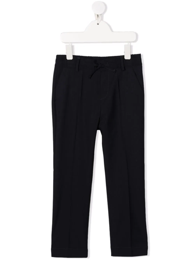 Paolo Pecora Kids' Drawstring-waist Trousers In Blue