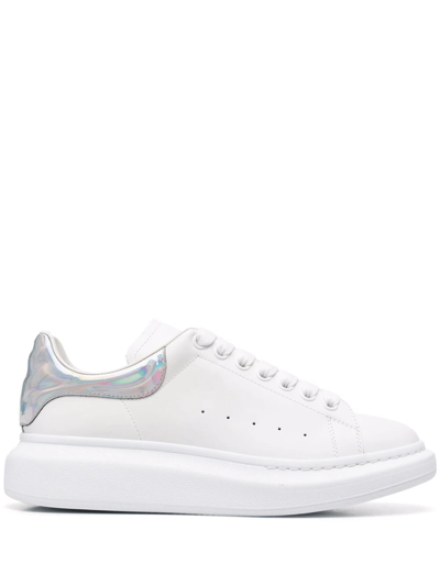 Alexander Mcqueen Holographic Effect White Oversized Sneakers