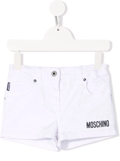 MOSCHINO LOGO印花牛仔衬衫