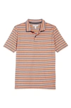 Navy Denim- Orange Stripe