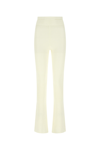 Andrea Adamo Ivory Stretch Viscose Blend Pant  White  Donna S
