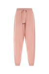 Moncler Leather-trimmed Wool And Cashmere-blend Track Pants