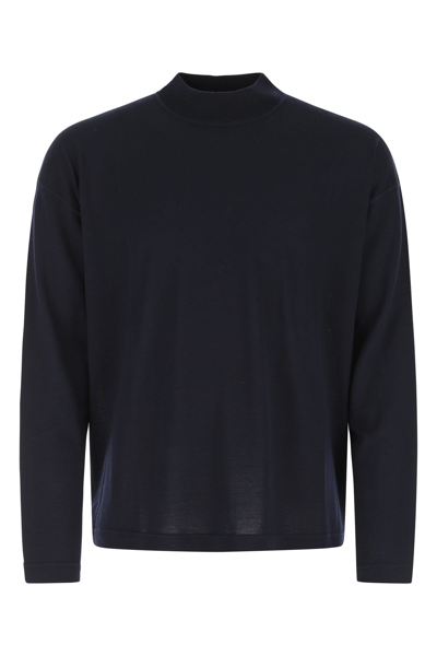 Jil Sander Alpaca And Wool Sweater In Blue