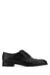 FRATELLI ROSSETTI BLACK LEATHER LACE-UP SHOES  BLACK FRATELLI ROSSETTI UOMO 9+