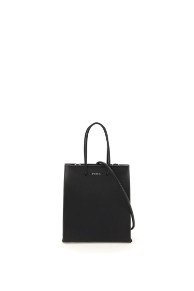 Medea Leather Short Bag In Black