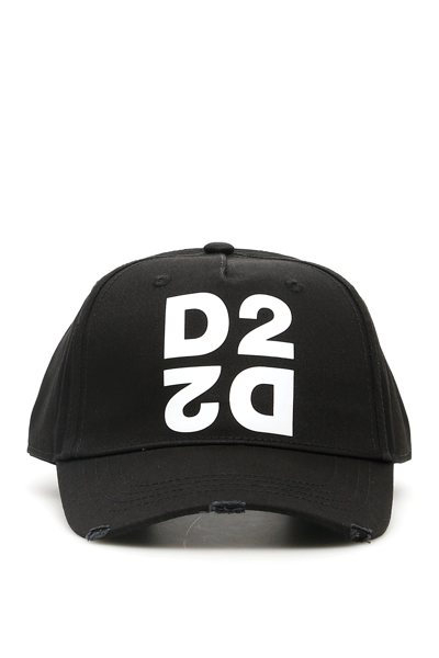 Dsquared2 D2 Logo Baseball Cap In Black | ModeSens