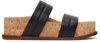 Gabriela Hearst 45mm Striker Leather Slide Sandals In Black