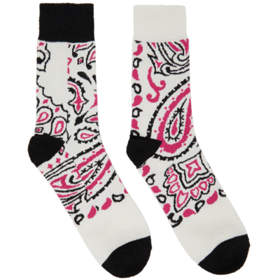 Sacai Off-white Bandana Socks