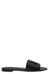 Dolce & Gabbana Dolce&gabbana Black Bianca Sliders In Black