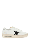 Golden Goose Stardan 10283 Logo-embossed Leather And Mesh Low-top Trainers In White Black (white)