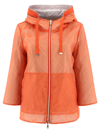 Herno Reversible Hooded Jacket In Orange