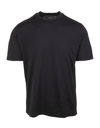 FEDELI MAN BASIC T-SHIRT IN BLACK ORGANIC COTTON