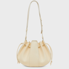 Mansur Gavriel Lilium Leather Shoulder Bag In Crema