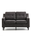 DREAM COLLECTION UPHOLSTERED SCOOPED ARM LOVESEAT, 54"