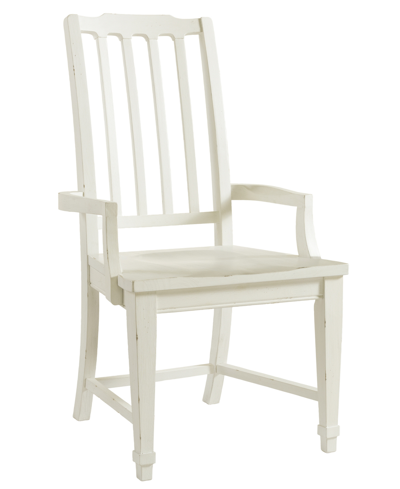 Furniture Grand Haven Slat Back Wood Arm Chair