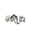 Nambe 12-piece Holiday Nativity Set In Silver