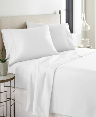 Pointehaven Heavy Weight Cotton Flannel Twin Sheet Set Bedding In White
